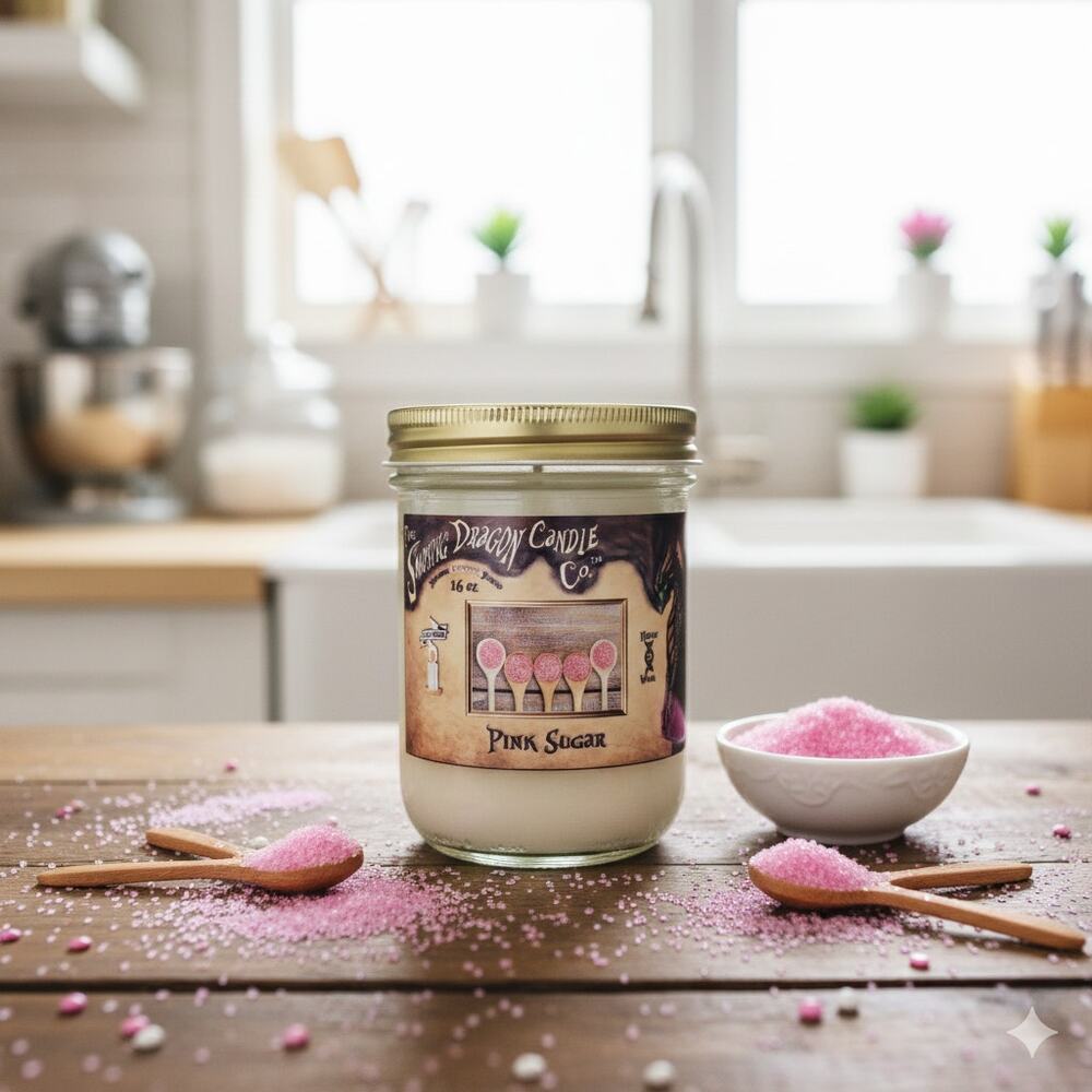 Pink Sugar - 16 oz Coconut Wax Candle